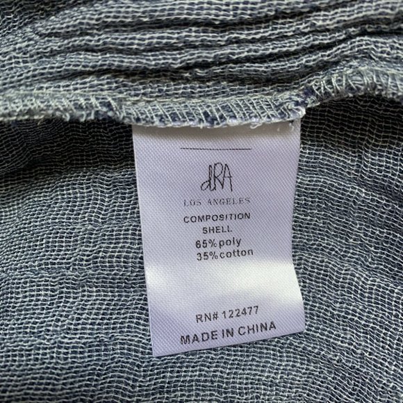 Anthropologie dRA Lyon Gauze Mini Dress Blue Slate Size Small - Picture 10 of 13